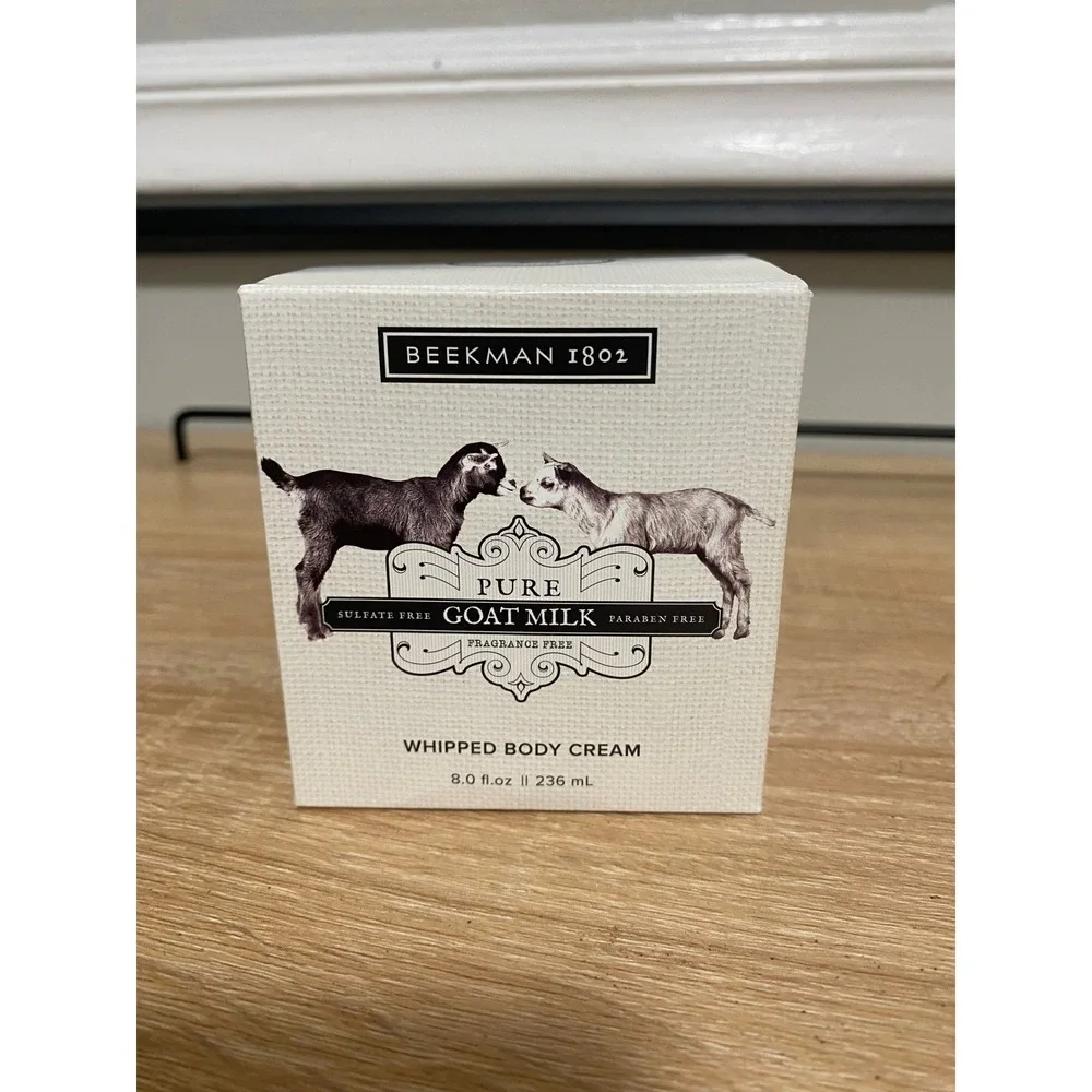Beekman 1802 Pure Goat Milk Whipped Body Cream 8oz Fragrance Free New